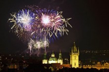 New Year's day fireworks